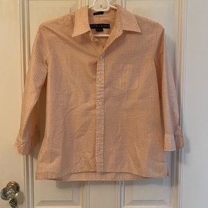 Ralph Lauren silk gingham blouse